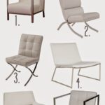 White Leather Modern Chairs