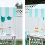 DIY Scallop Table Top Canopy