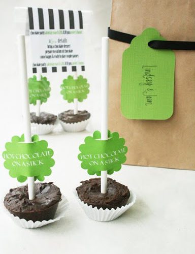Hot Chocolate on a Stick Invites