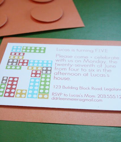 Lego Party Invitations