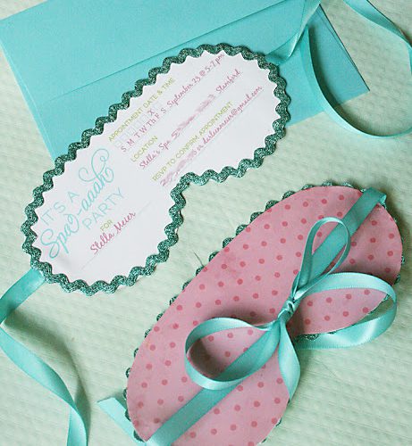 Spa Party Invitations