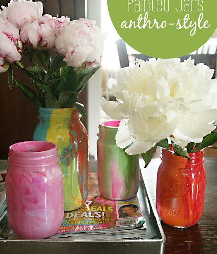 DIY: Painted Jars Anthro Style
