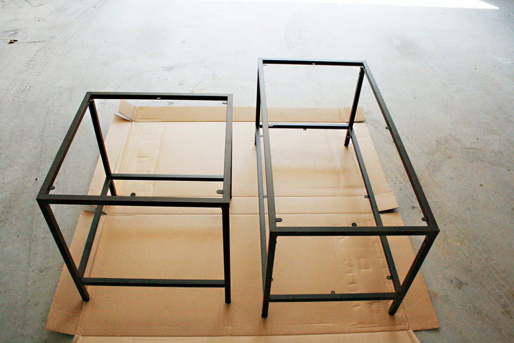 Metal table frame diy deals