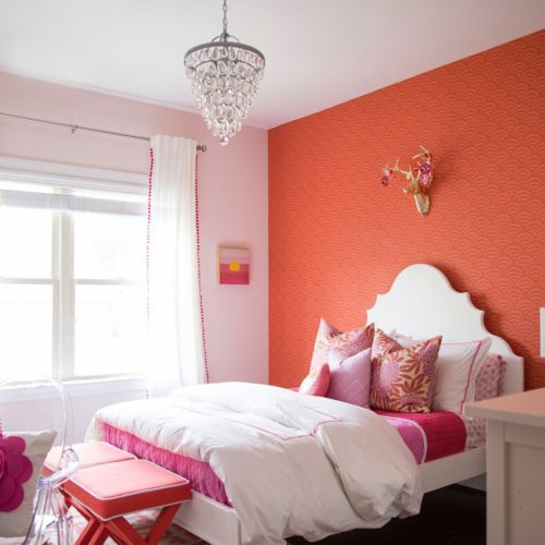 Tween Girl Bedroom : Pink + Coral