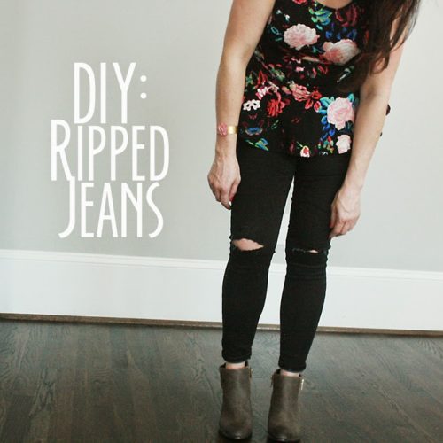 DIY: Ripped Jeans