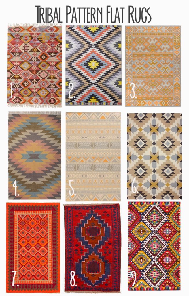Aztec Killim | Floor Pouf | Gallery Wall | Tribal Pattern | Flat Rugs | Home Decor | Living Room Decor | Inexpensive
