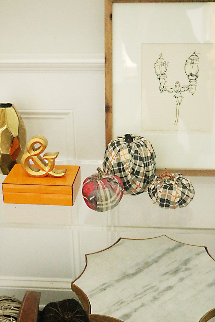 pumpkin decorating idea diy with tissue paper