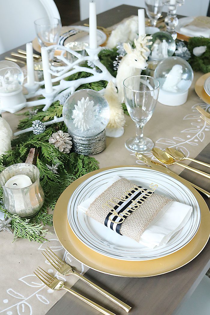 Christmas Table Decorations Just Add Garland  Darling Darleen  A