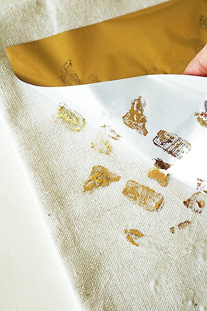 diy-gold-foil-on-fabric