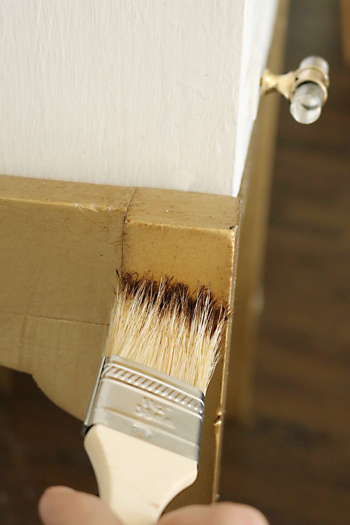 DIY Painted White and Gold Furniture Amy Howard at Home OneStep Paint