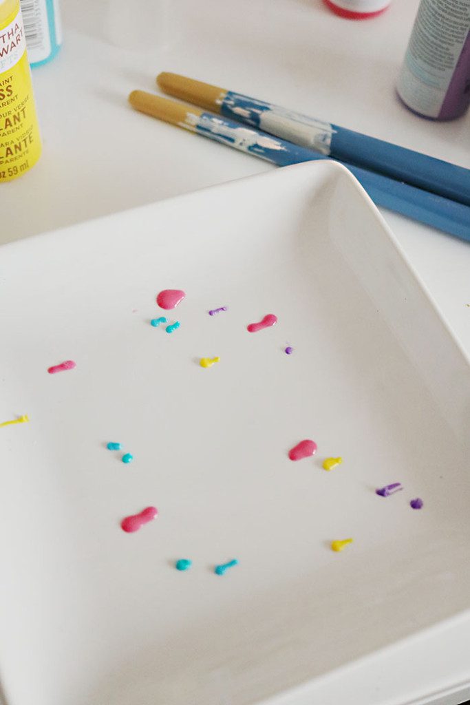 DIY Painted Watercolor Tray - Darling Darleen