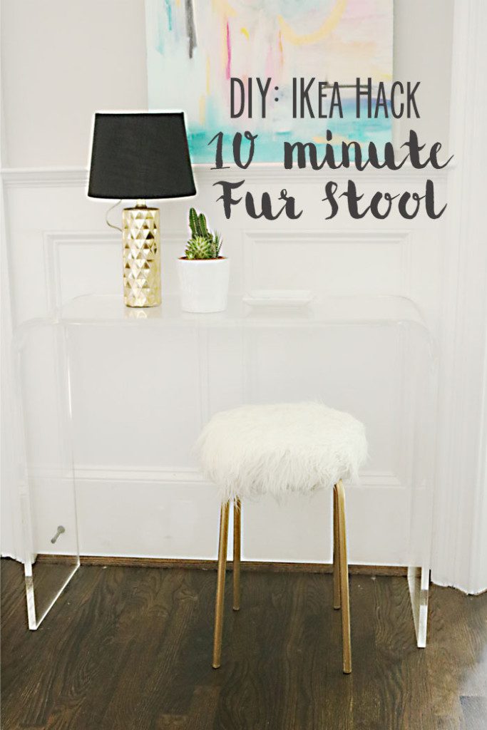 DIY-Ikea-Hack-Fur-Stool-words