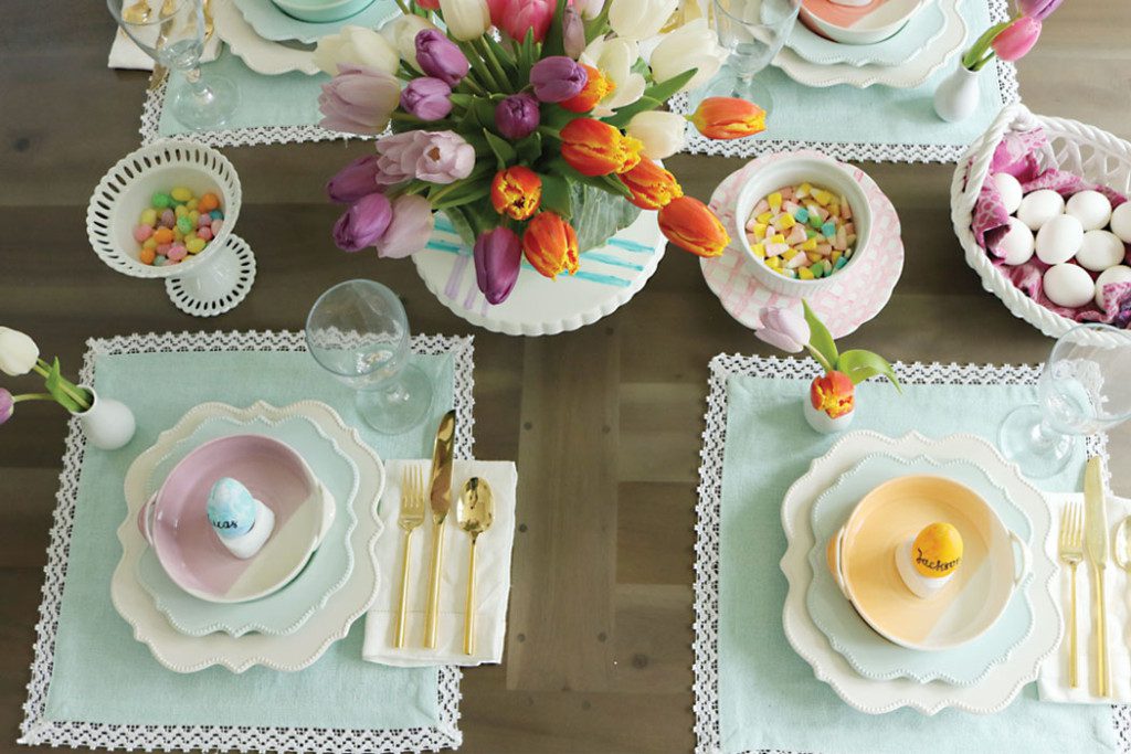 Spring Easter Table Decorations - Darling Darleen | A Lifestyle ...