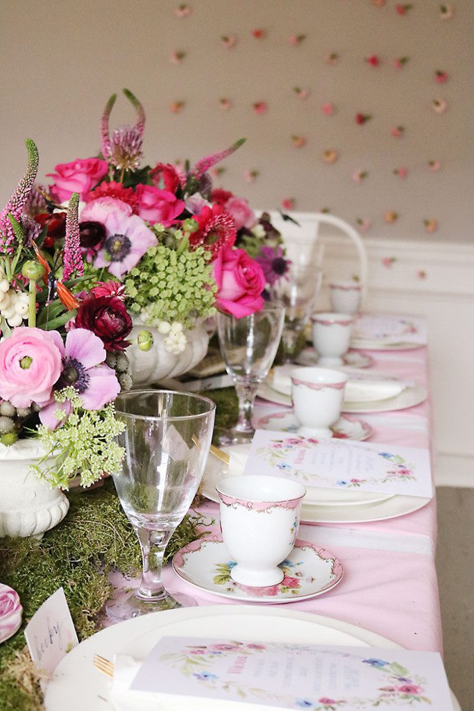 Indoor Garden Tea Party for a Shower - Darling Darleen | A Lifestyle