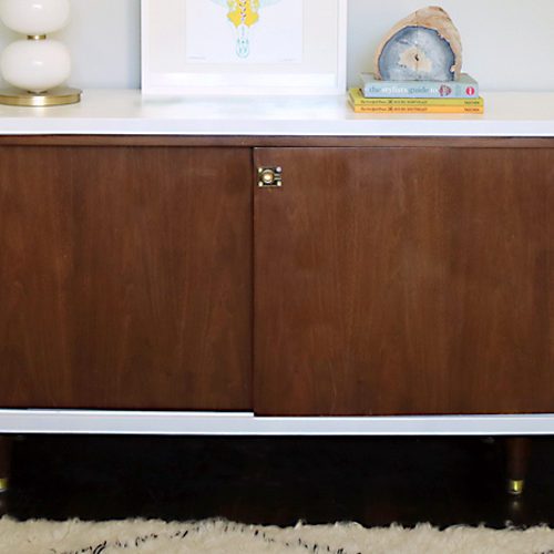 Before + After: Lacquer Mid-Century Modern Credenza Makeover