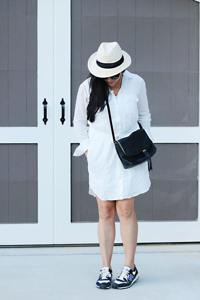 weekendwear-white-shirt-dress, gap style, panama hat, shirt dress, spring style, weekend wear, weekend style, weekend outfit ideas