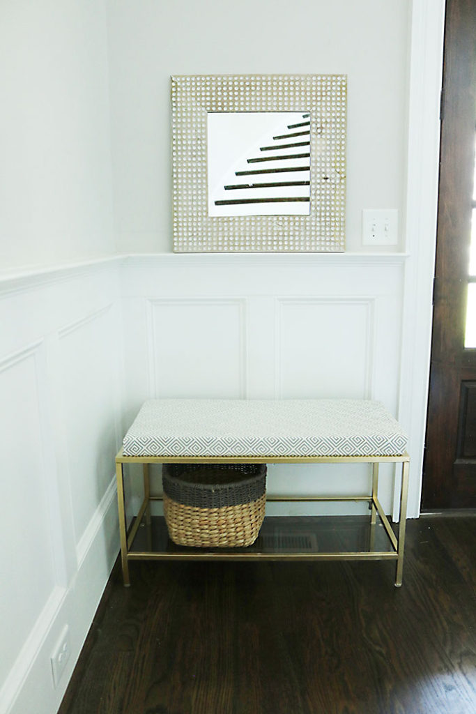 gold-metal-bench-with-fabric