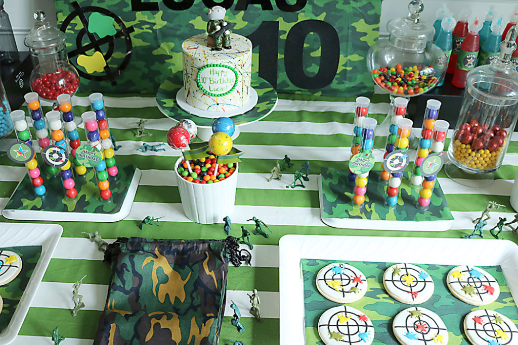 paintball-birthday-party-decor-table