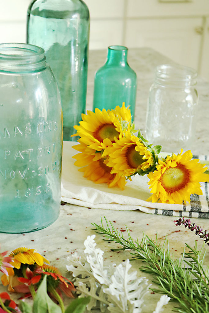 5-minute-flower-arrangment-sunflowers