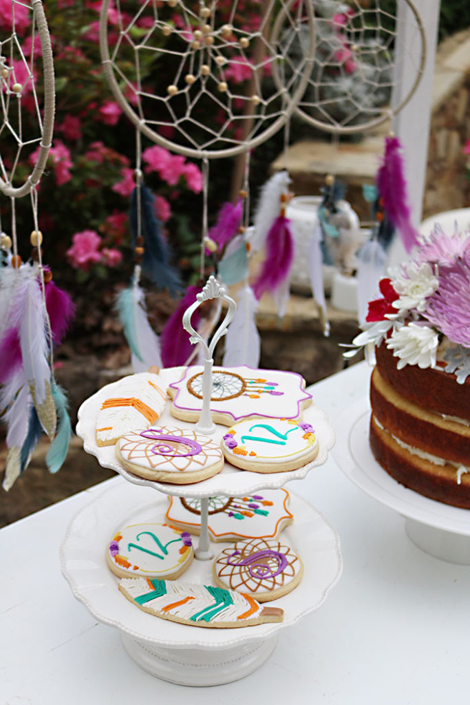 boho-dream-catcher-with-dream-catcher-sugar-cookies