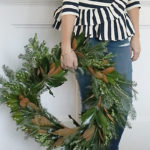 DIY Fresh Magnolia Mixed Branch Wreath