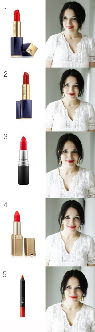 5 Classic Red Lipstick Colors || Darling Darleen #darleenmeier #redlipstick #lipstick #makeup