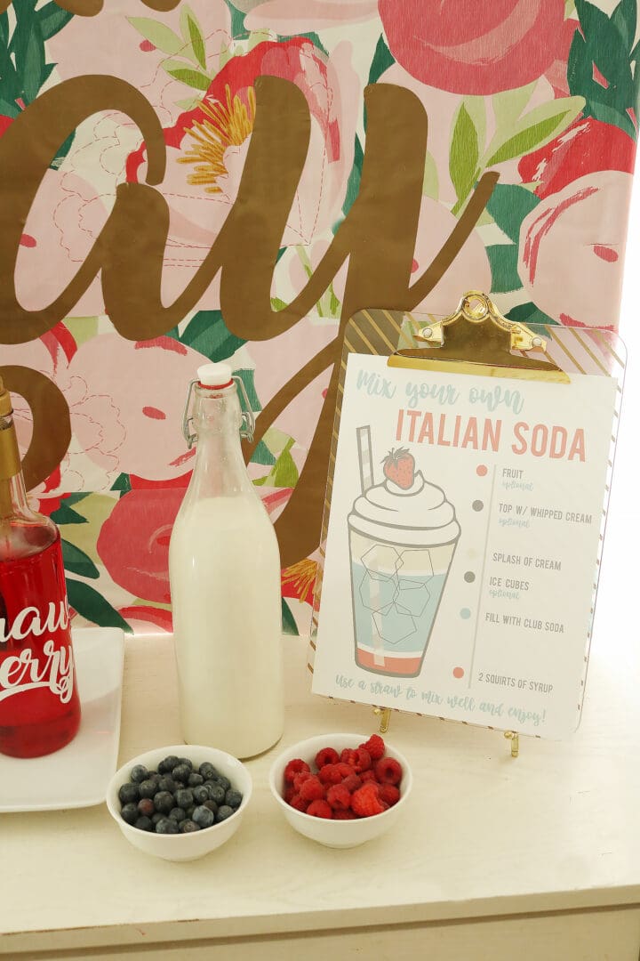 Italian Soda Bar + Free Printable || Darling Darleen