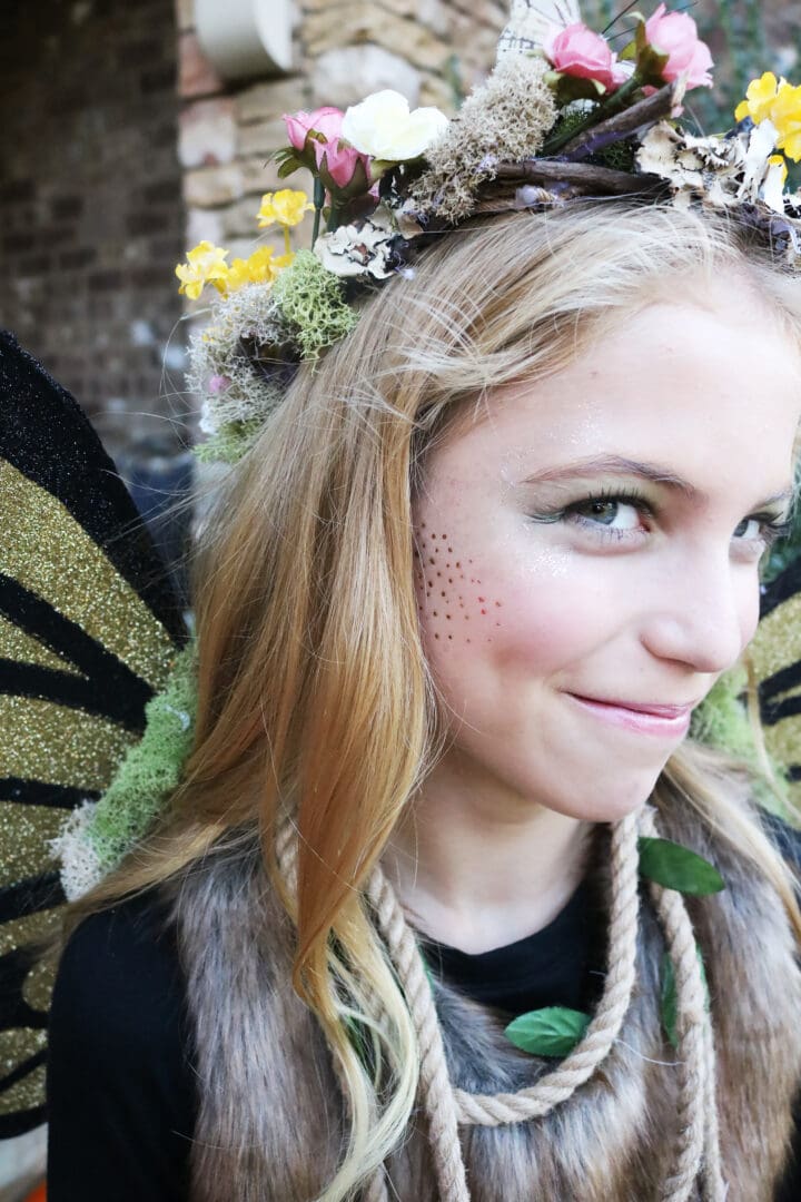 Best Halloween Costumes for Family and Kids, Woodland Fairy, Woodland Family Makeup, Best Homemade Costumes || Darling Darleen
