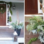 Outdoor Winter Birch Planters