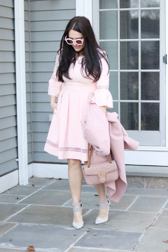 Pink on Pink classy pink dresses to wear to a wedding or a formal dinner or a formal afternoon party || Darling Darleen #pinkdress