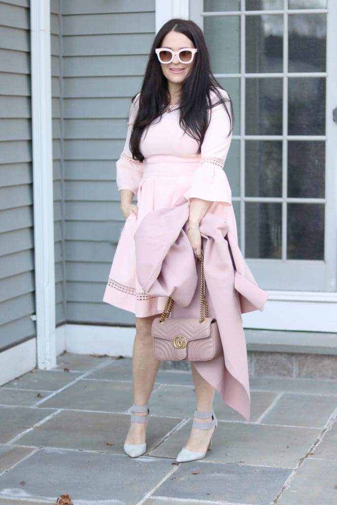 classy pink dress