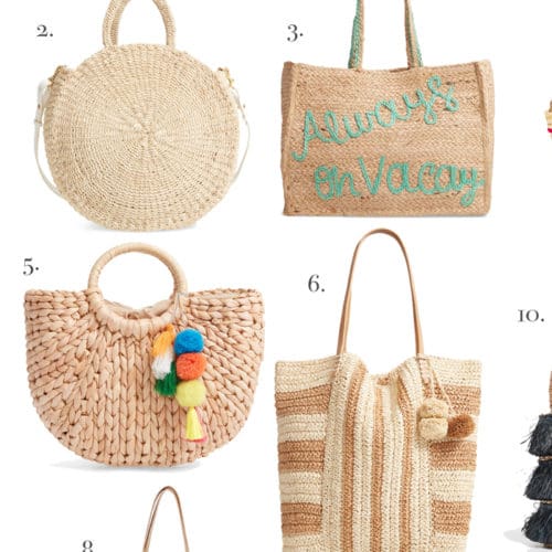 Woven Straw Bags + Giveaway
