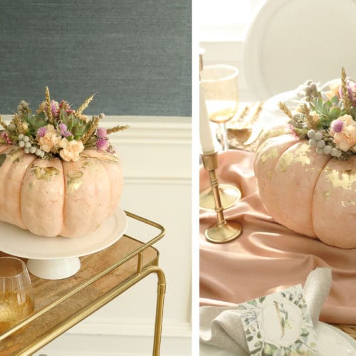 Pumpkin Succulent Flower Centerpiece
