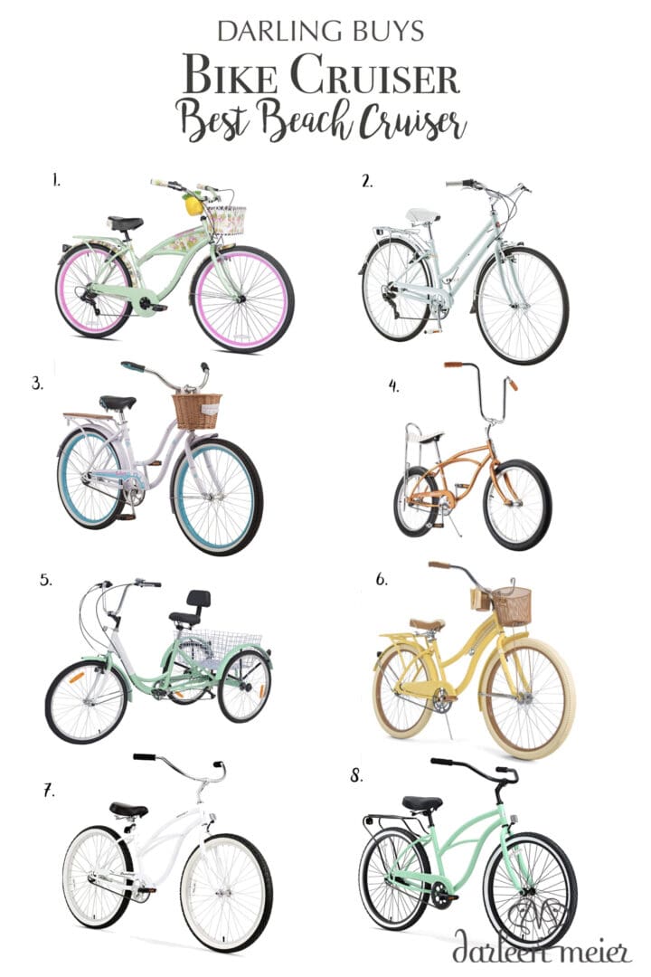 Best Bike cruisers to motivate you to get you out on a bike ride this summer. Love riding my bike to the beach! || Darling Darleen Top Connectiuct Lifestyle Blogger