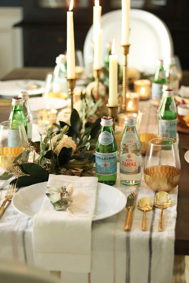 5 Ways to bring the restaurant experience to your home with Acqua Panna and Pellegrino single-serve glass bottles perfect to add the table. || Darling Darleen Top Lifestyle Blogger