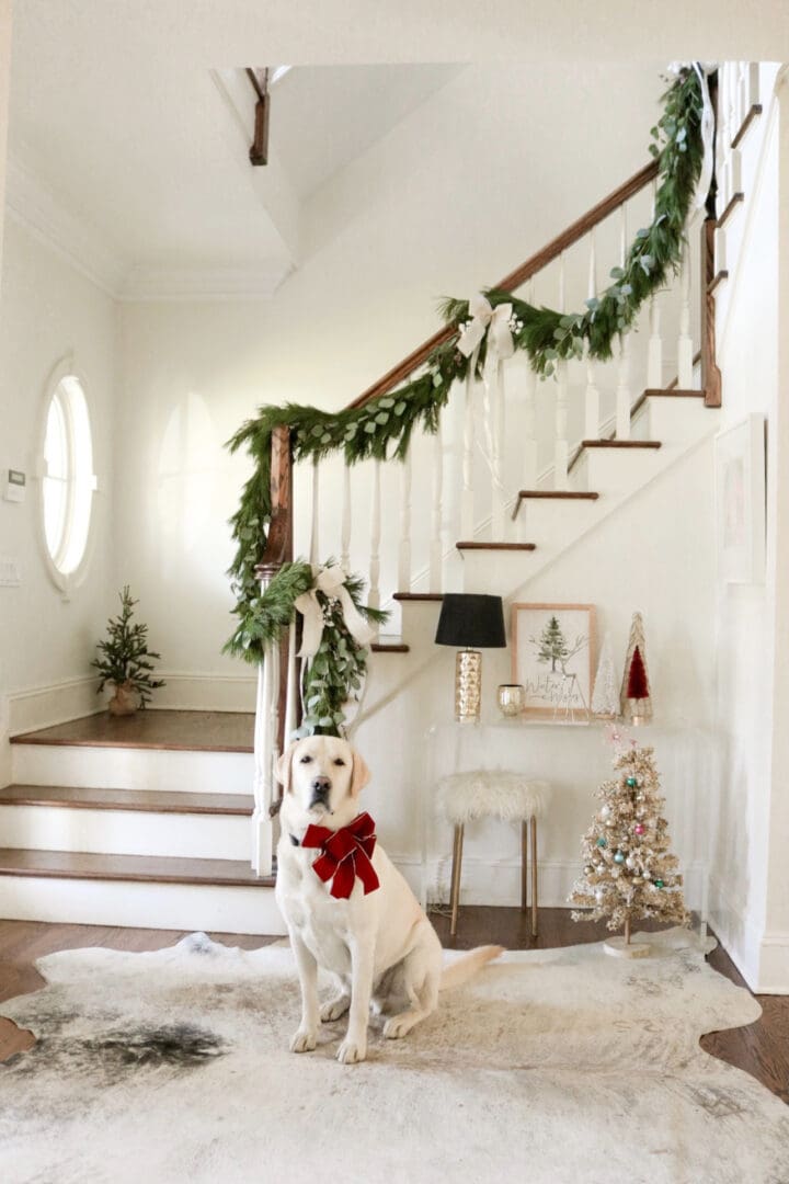 Do you decorate with Christmas fresh or faux greenery?Sharing tips on the pros/cons for decorating with one or the other with favorite resources. || Darling Darleen Top CT Lifestyle Blogger