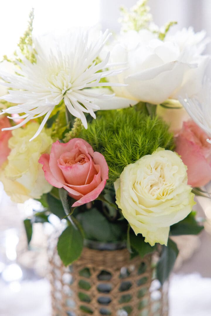 Soft Pinks and Greens Spring Flower Arrangements || Darling Darleen Top CT Lifestyle Blogger