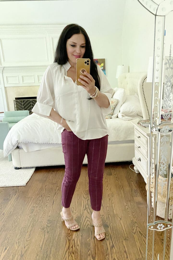Sharing 4 spring work outfits that are easy and comfortable.  The best part is everything is budget friendly and on trend for your job! || Darling Darleen Top Lifestyle CT Blogger. #darlingdblog