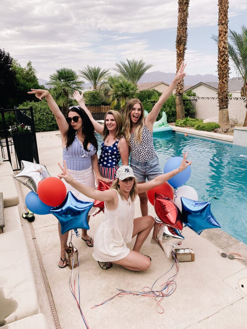 Pull out your Patriotic Swimwear for Independence Day and wear red, white and blue to make it a Fourth of July swimwear kind of weekend. || Darling Darleen Top CT Lifestyle Blogger