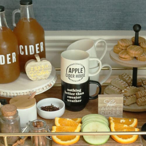 DIY Apple Cider Bar