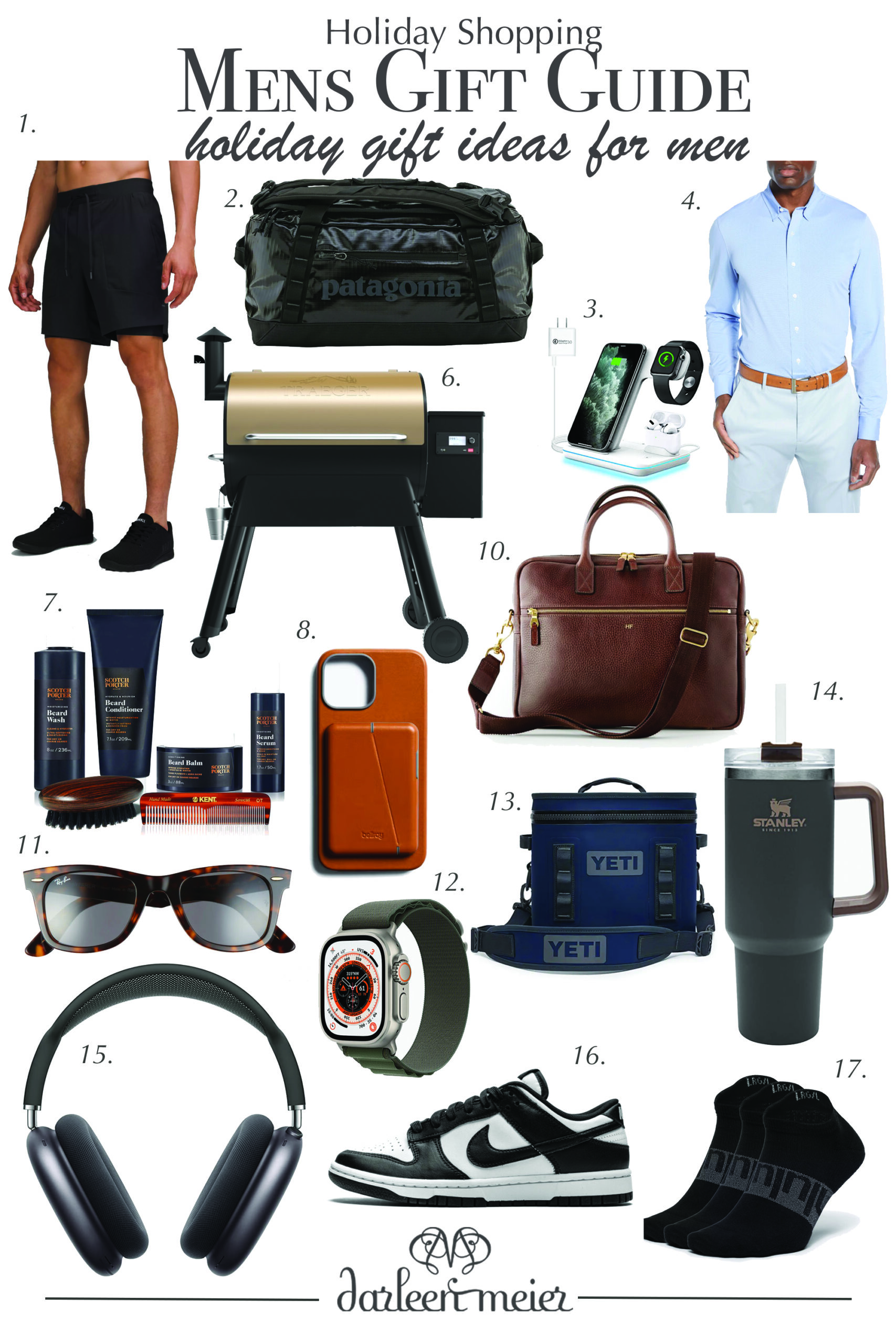 Holiday Shopping Ideas for Men in Your Life.  This is a complete Men's gift Guide that covers all the men in your life. || Darling Darleen Top CT Lifestyle Blogger